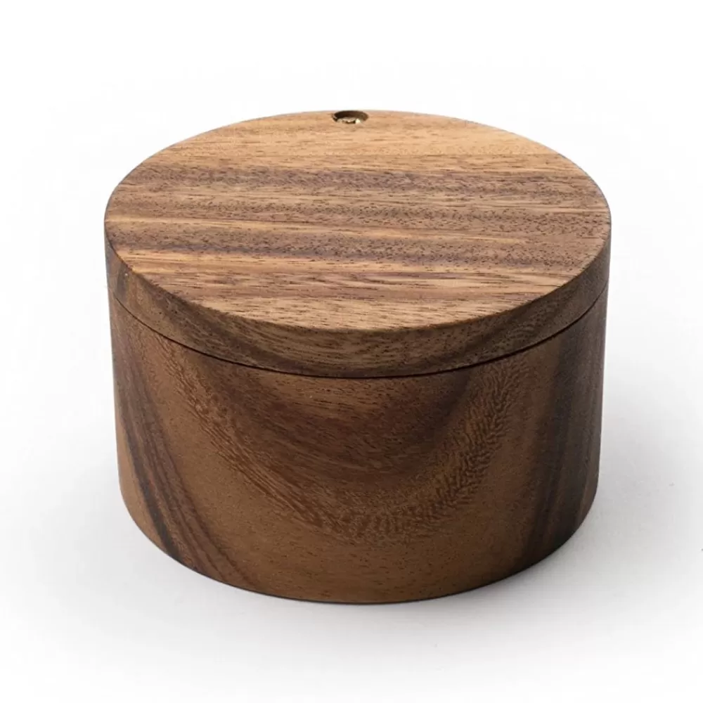 acacia_wood_salt_cellar_2.webp Flash Sale Acacia Wood Salt Cellar Garnishes