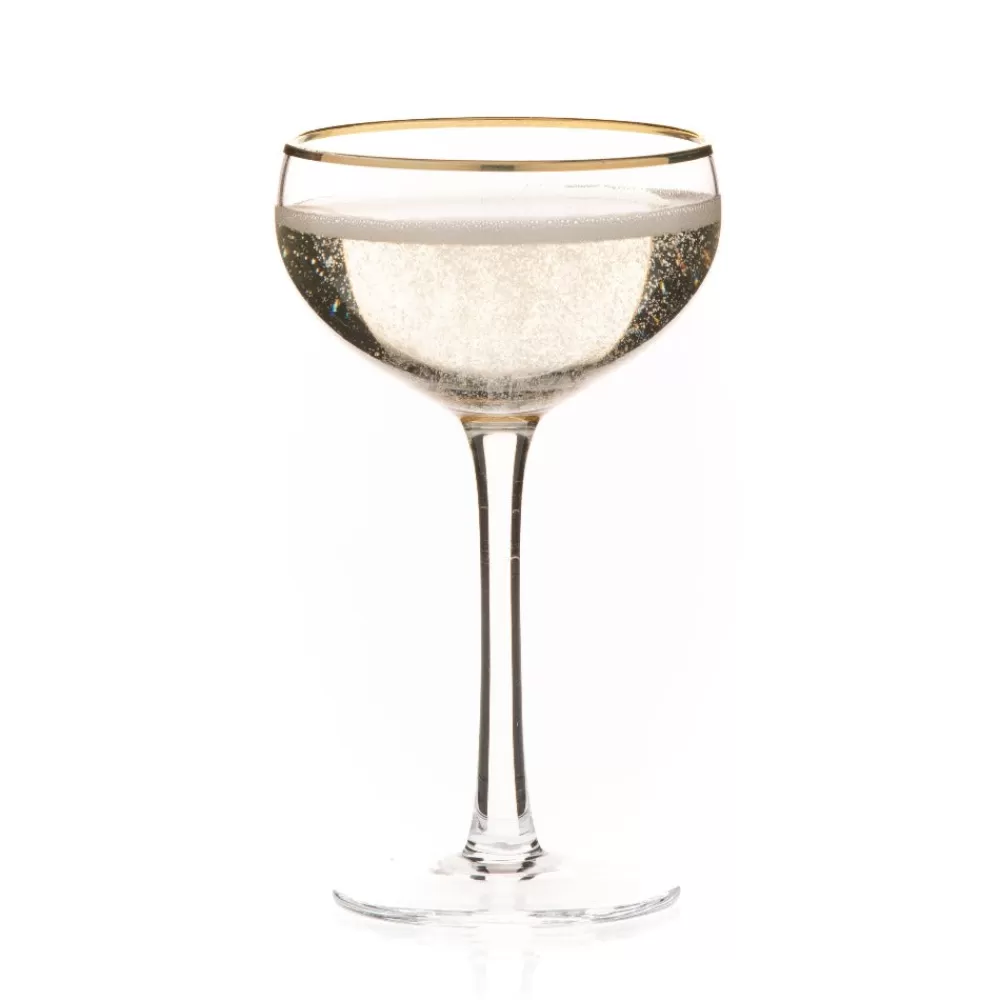Fashion Cleo Gold Rim Coupe Potion House Bar Tools