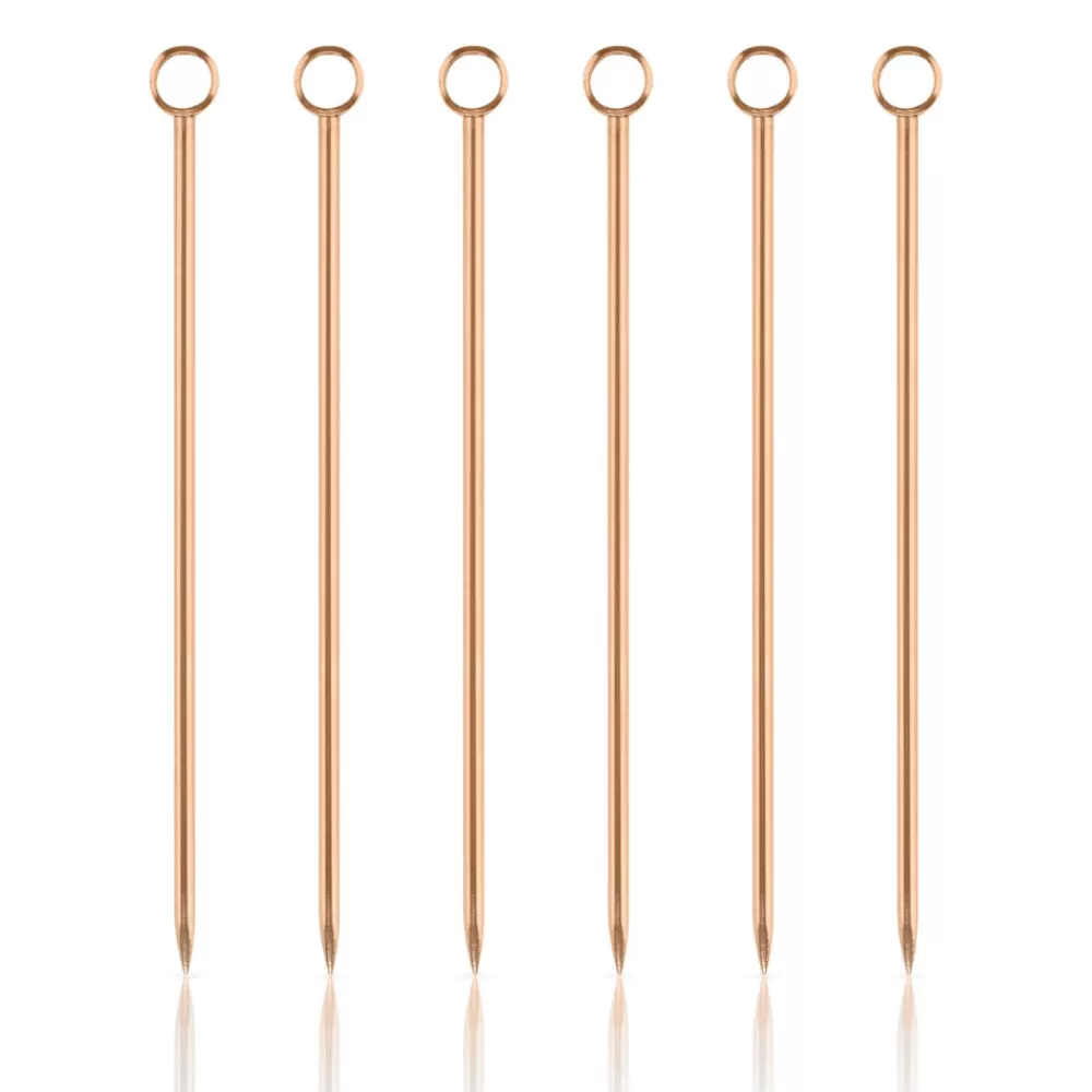Store Copper Cocktail Pins (Set Of 6) Cocktail Picks & Stirrers