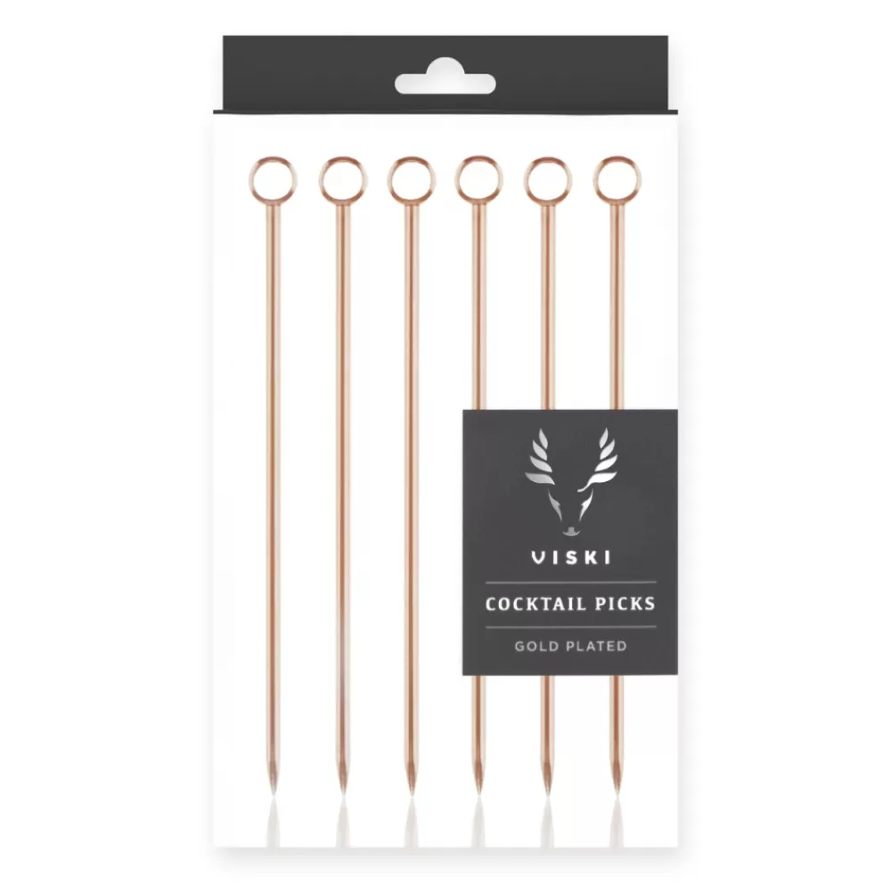 Store Copper Cocktail Pins (Set Of 6) Cocktail Picks & Stirrers