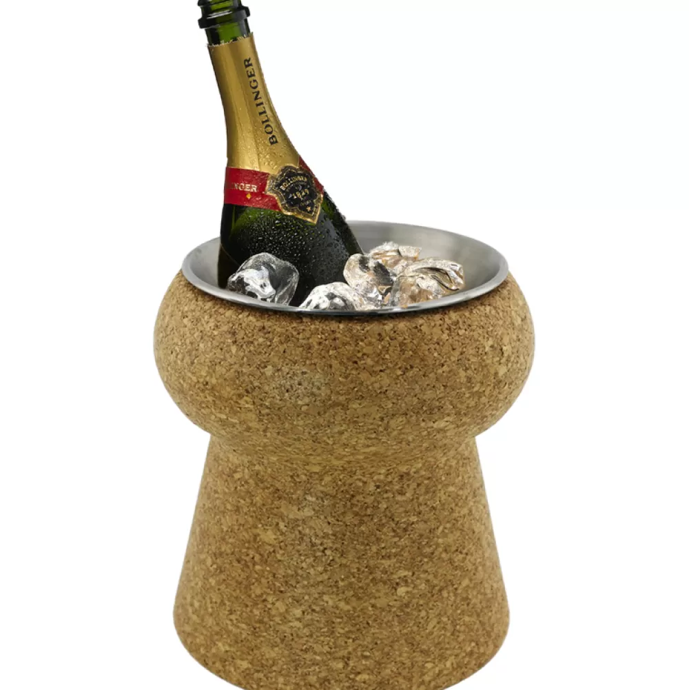 Flash Sale Cork Champagne Cooler With Metal Insert Wine