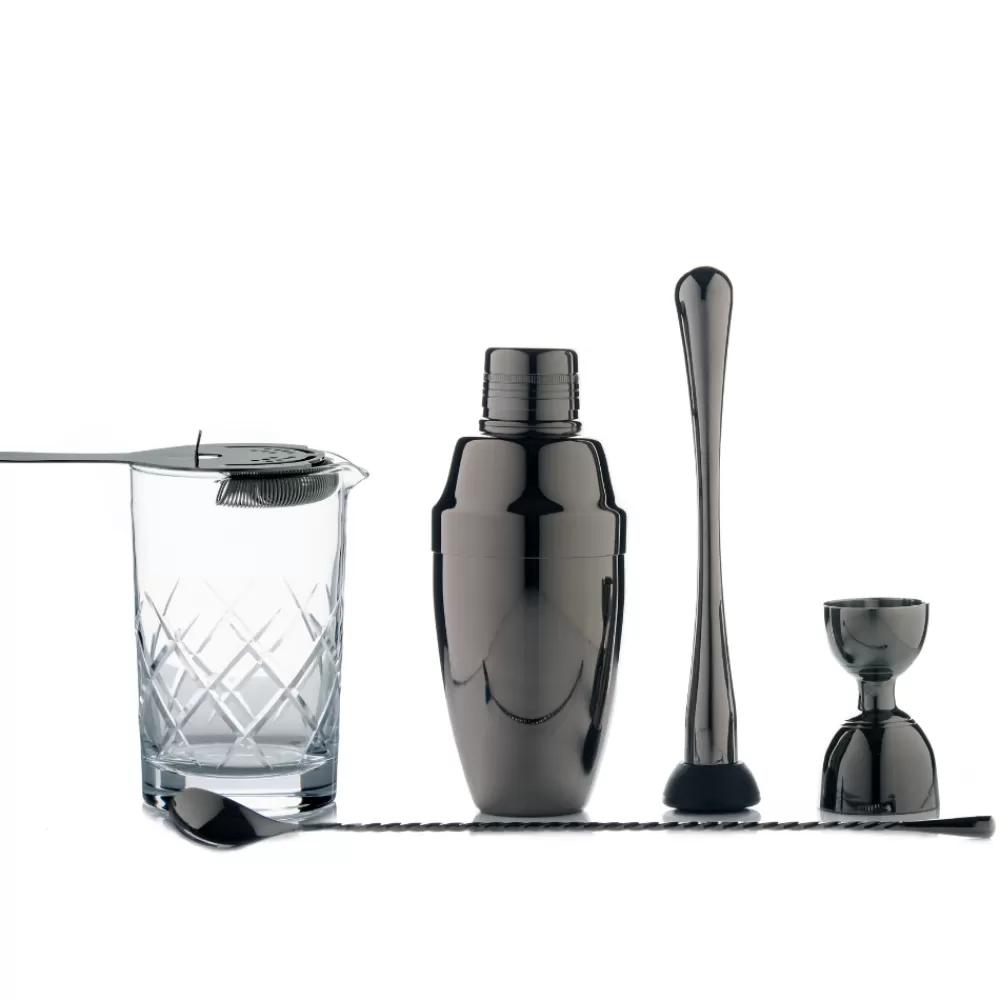 Shop Deluxe Gunmetal Bar Tools Set Potion House Bar Tools