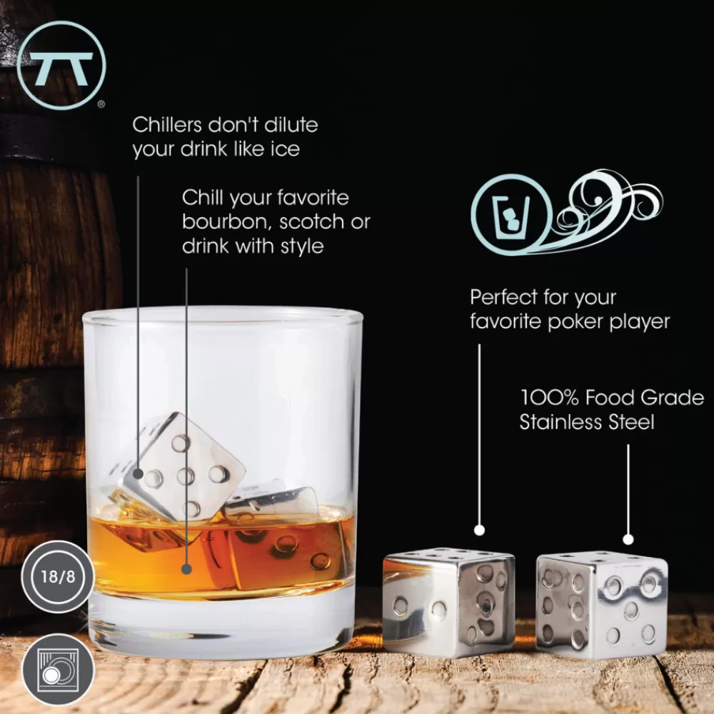 dice_whiskey_chillers_2.webp Shop Dice Whiskey Chillers Ice Molds + Tools