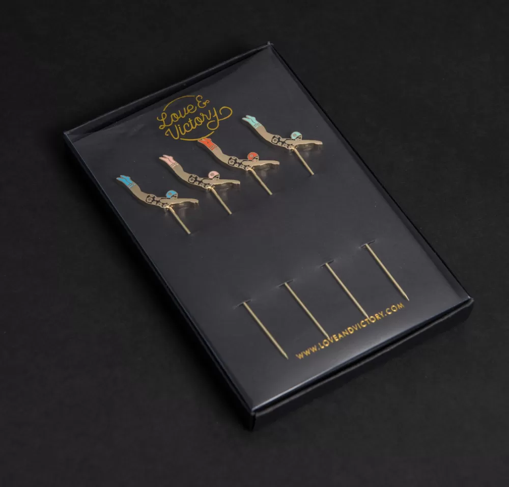 diver_cocktail_pins_set_of__2-1.webp Store Diver Cocktail Pins (Set Of 4) Cocktail Picks & Stirrers