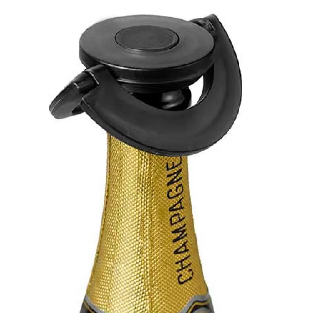 Fashion Easy-Seal Champagne Stopper (Black) Wine