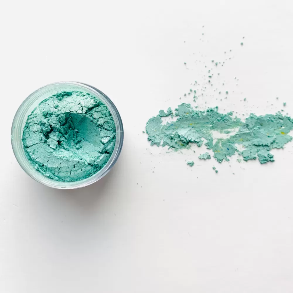 Clearance Edible Luster Dust (Mint Green Shimmer) Rimmers & Glitter