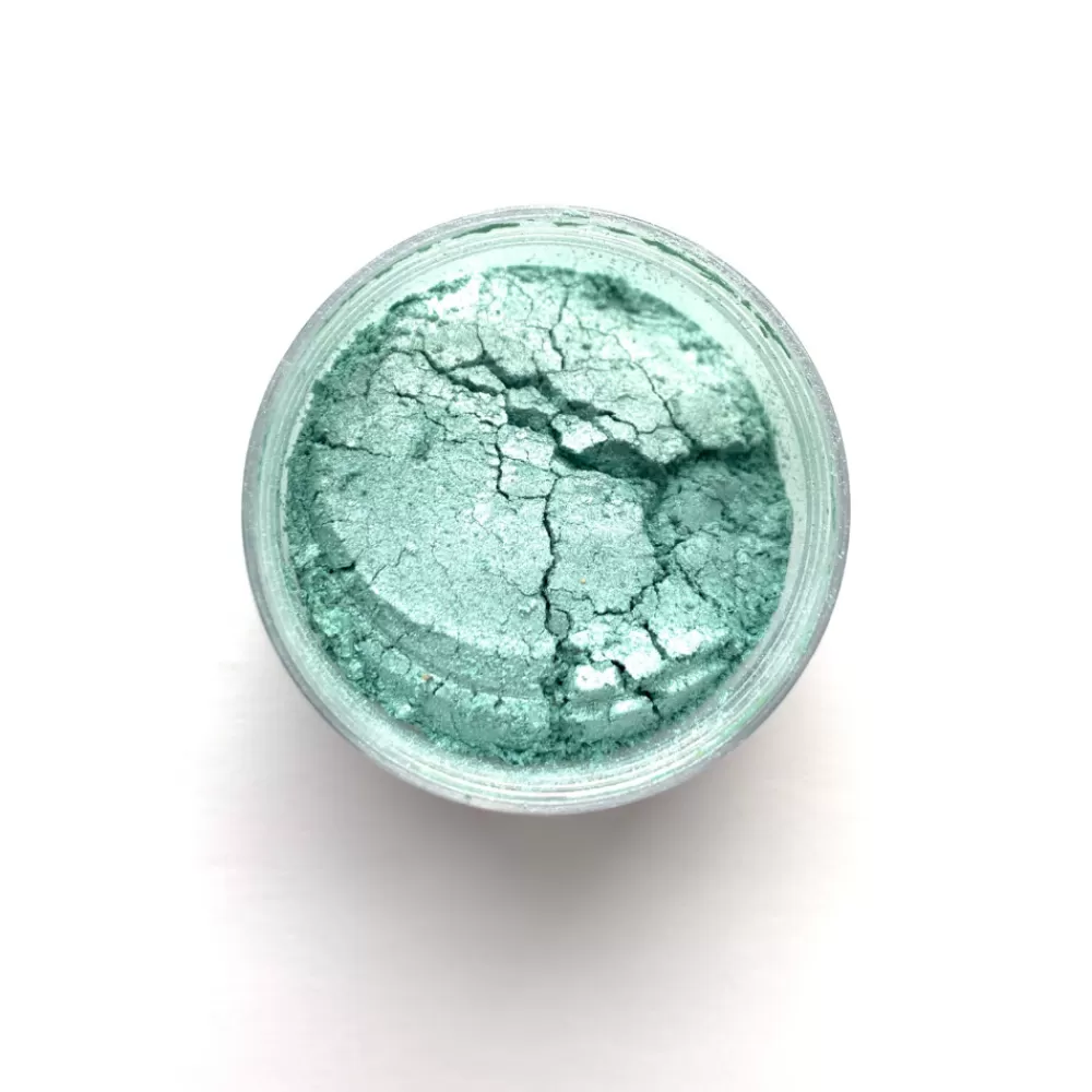 Clearance Edible Luster Dust (Mint Green Shimmer) Rimmers & Glitter