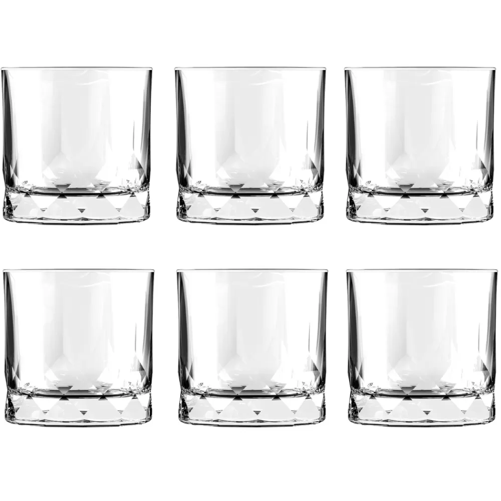 Sale Faceted Double Rocks Glass Tumblers