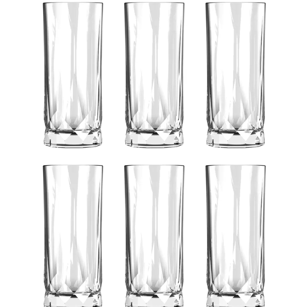 Store Faceted Highball Highball Glasses