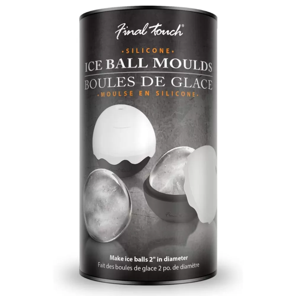 final_touch_ice_ball_moulds_set_of__2.webp Sale Final Touch Ice Ball Moulds (Set Of 2) Ice Molds + Tools