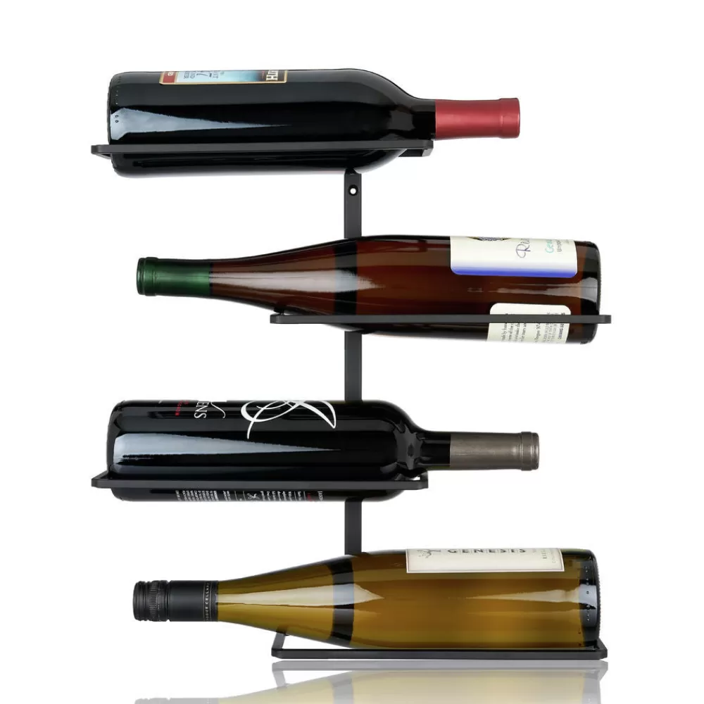 Shop Four Bottle Wall-Mounted Wine Rack Wine