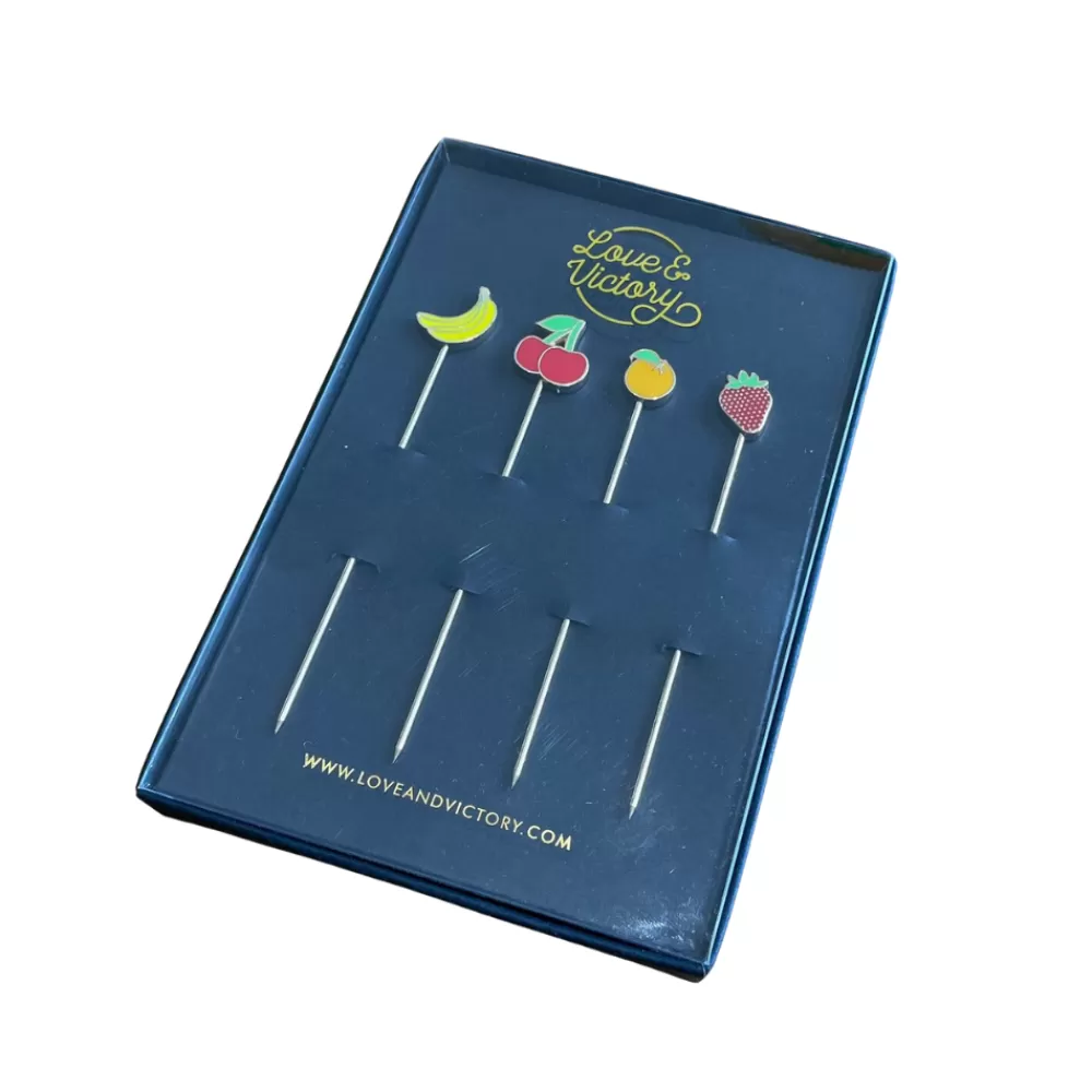 Discount Fruit Cocktail Pins (Set Of 4) Garnishes
