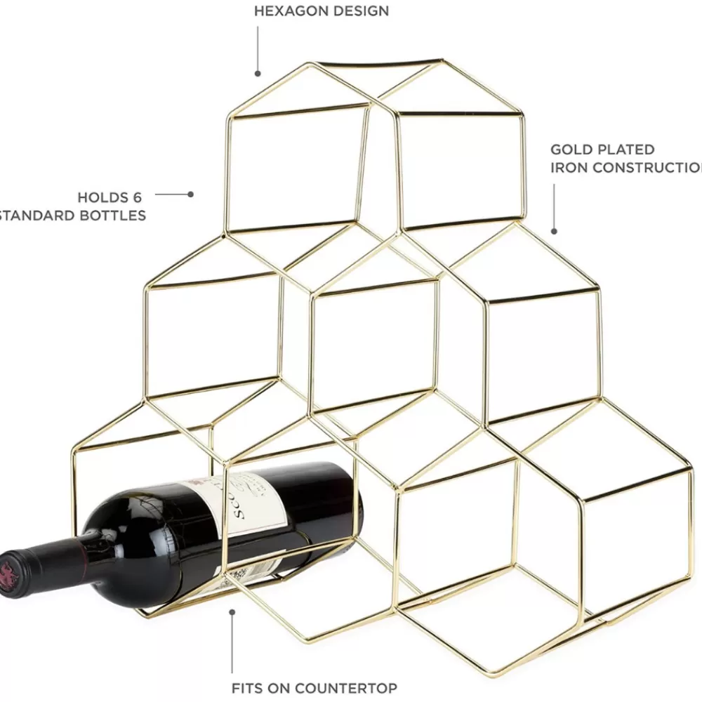geo_gold_wine_rack_3.webp Hot Geo Gold Wine Rack Wine