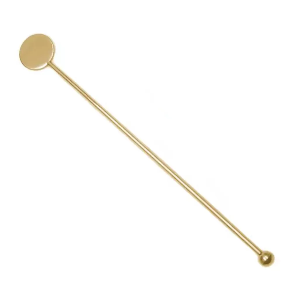 Store Gold Disc Top Stir Stick Cocktail Picks & Stirrers