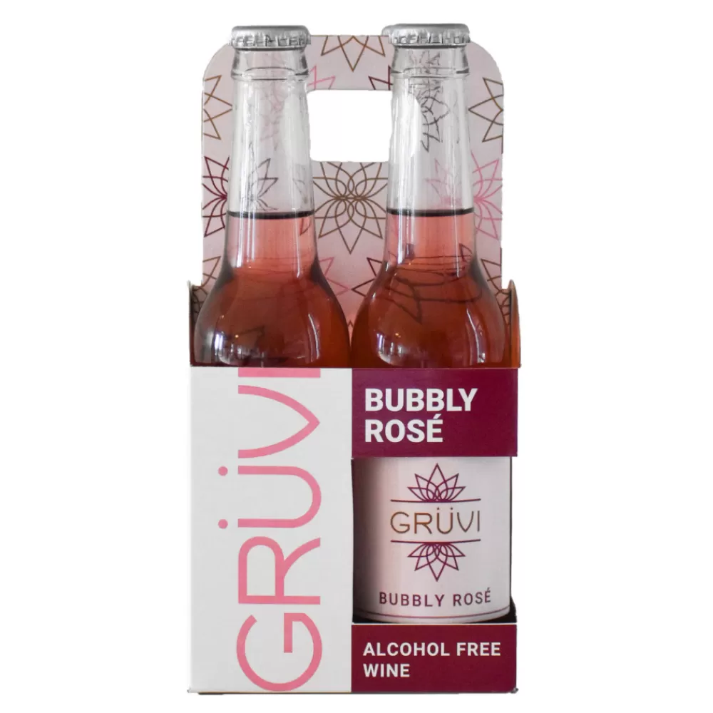 Cheap Gruvi Non-Alcoholic Bubbly Rose 4 Pack Non-Alcoholic Spirits