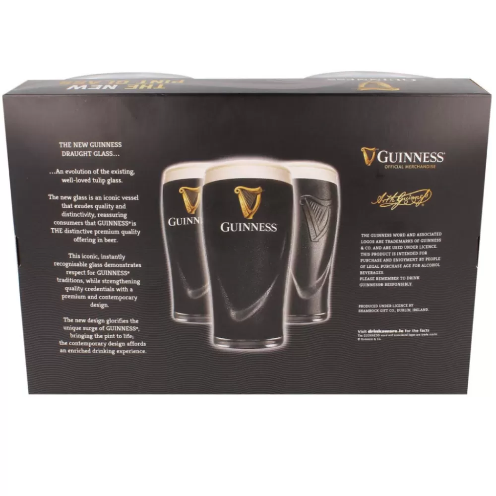 guinness_embossed_pint_glasses_set_of__4.webp Sale Guinness Embossed Pint Glasses (Set Of 2) Beer