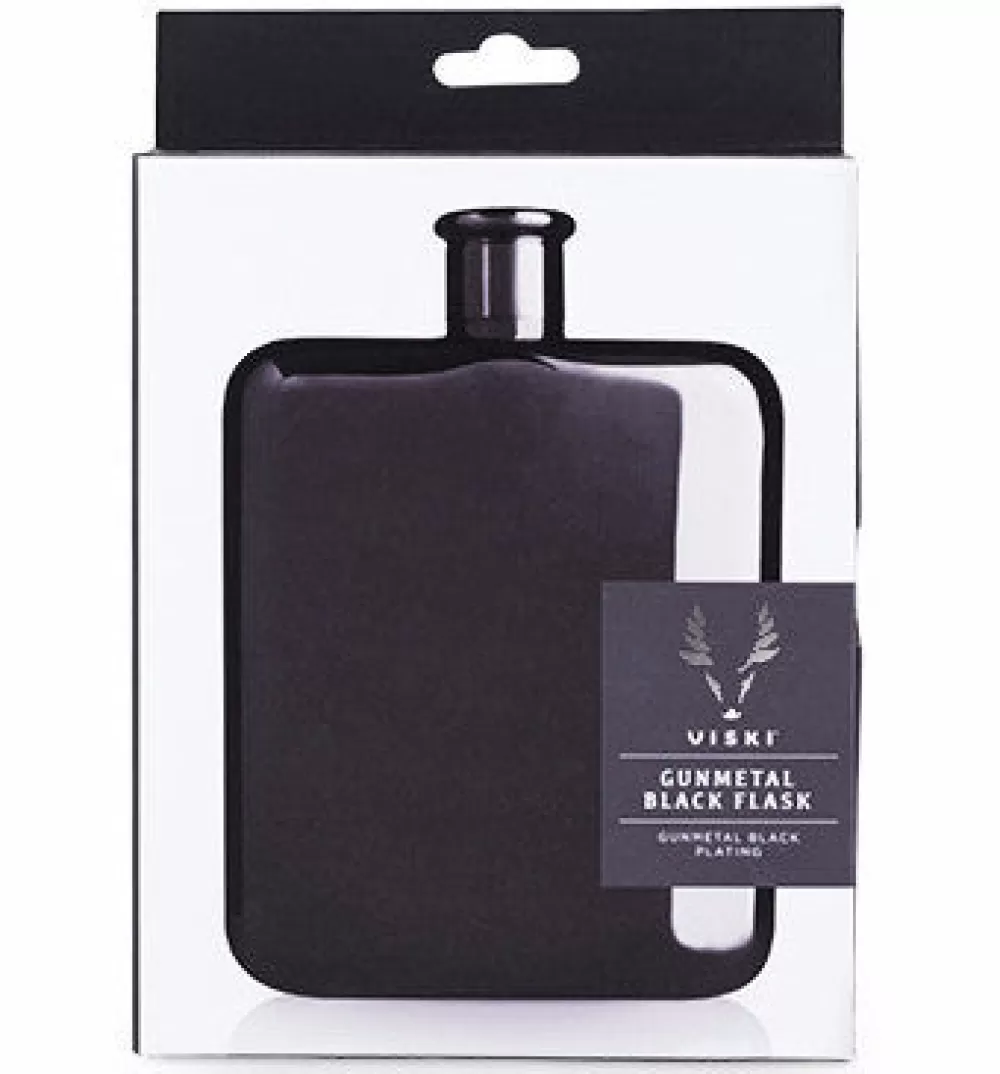 Outlet Gunmetal Black Plated Flask Flasks