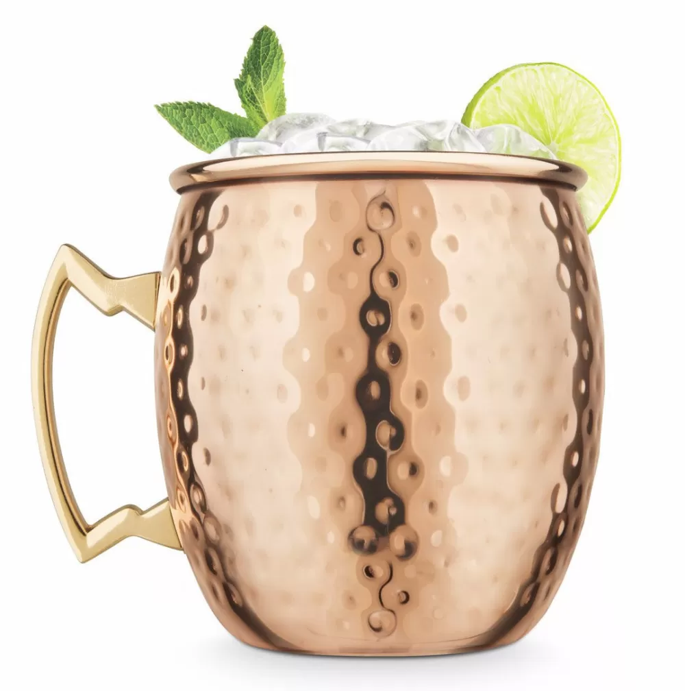 hammered_moscow_mule_mug_2.webp New Hammered Moscow Mule Mug Potion House Bar Tools