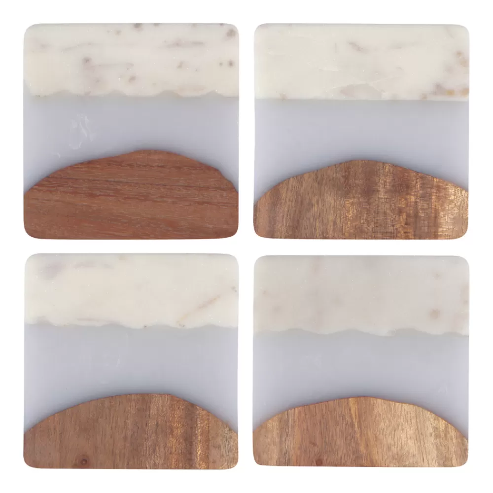 Outlet Ice Skyline Coasters (Set Of 4) Coasters & Trays