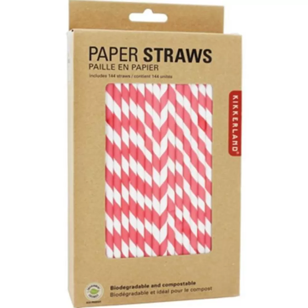 Flash Sale Red Stripe Paper Straws Straws