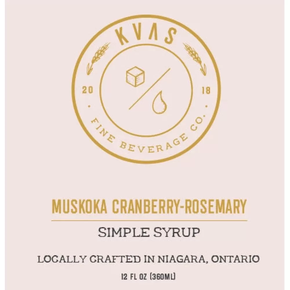 Best Sale Kvas Cranberry Rosemary Syrup Syrups