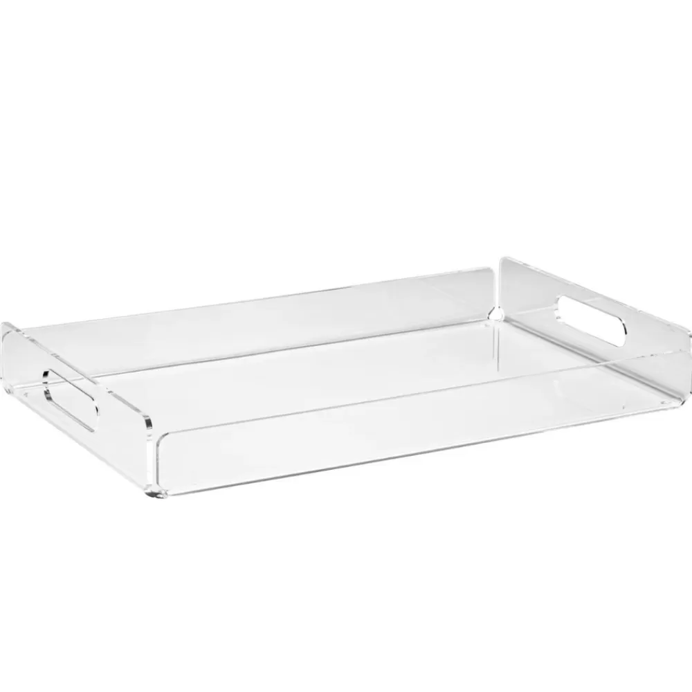 Fashion Lucite Acrylic Rectangular Tray Coasters & Trays