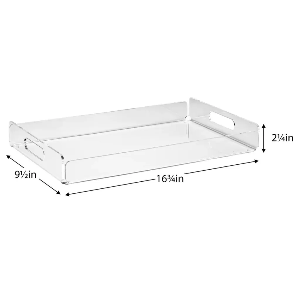 lucite_acrylic_rectangular_tray_2.webp Fashion Lucite Acrylic Rectangular Tray Coasters & Trays