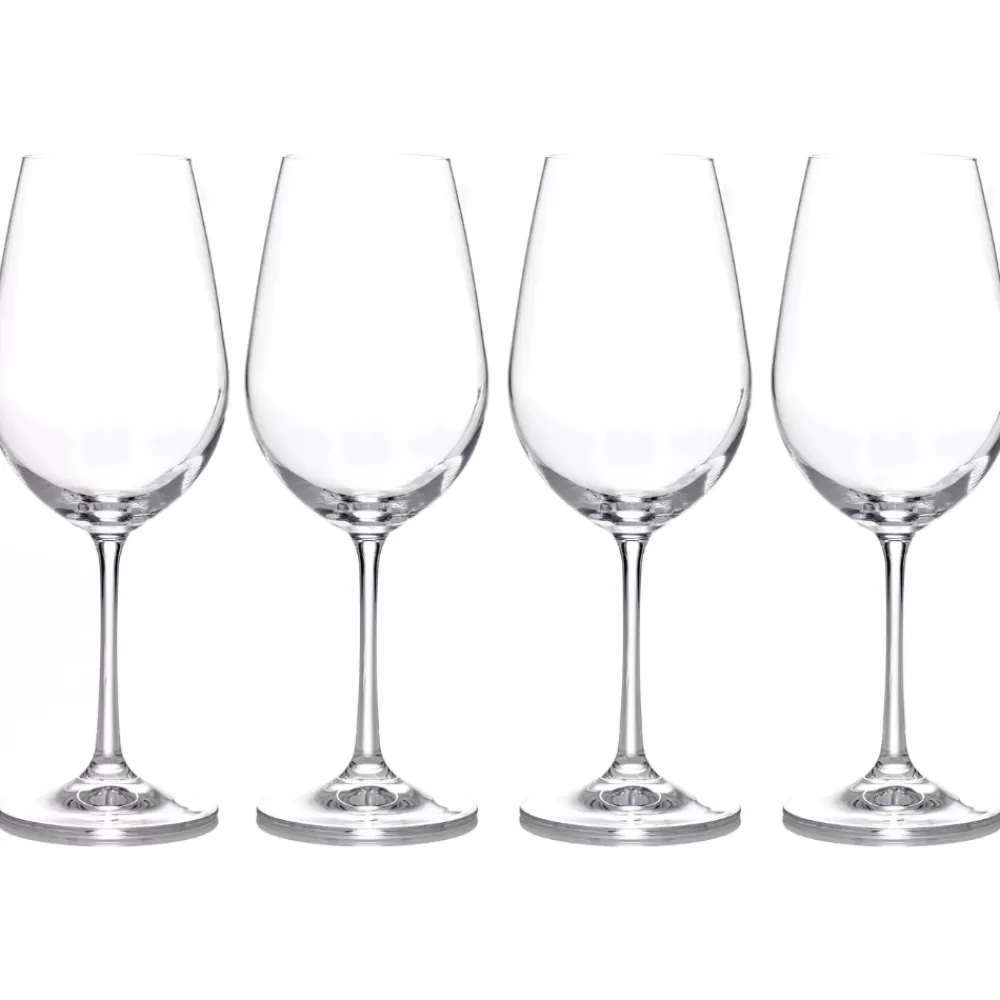 Shop Luna Red Wine Glasses (Set Of 4) Wine
