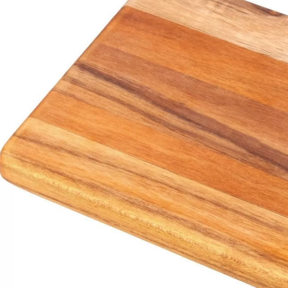 Store Medium Teak Cutting Board Garnishes
