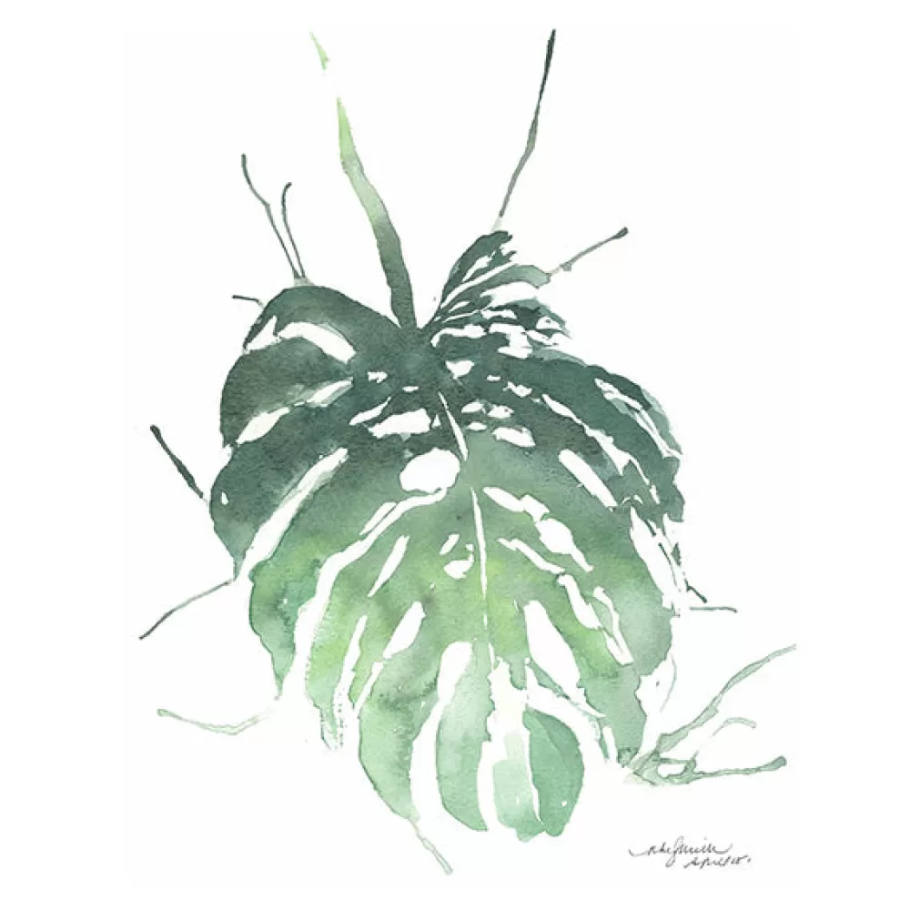 Sale Monstera Greeting Card Tiki