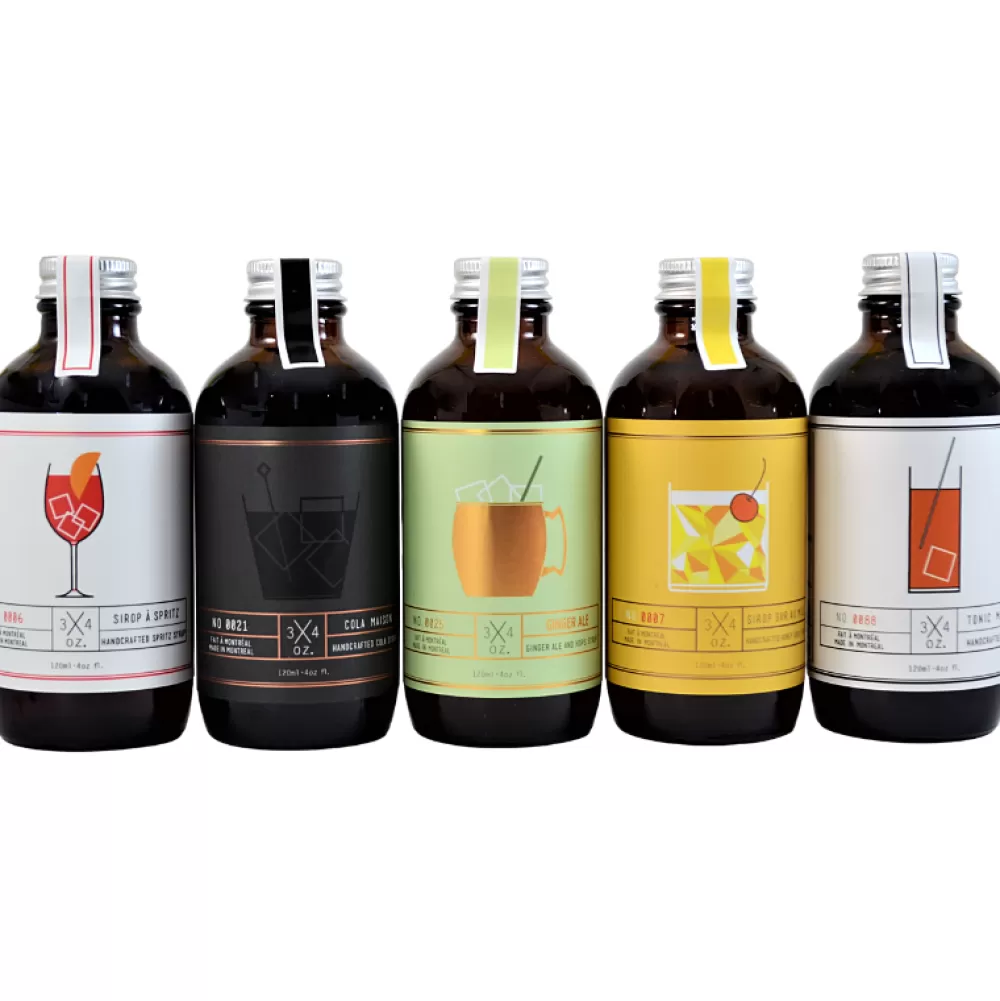 Cheap 3/4 Oz. Deluxe Cocktail Kit Syrups