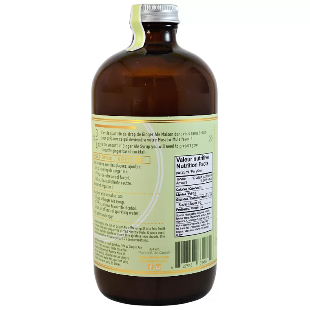 Fashion 3/4 Oz. Maison Ginger Ale Syrup Syrups