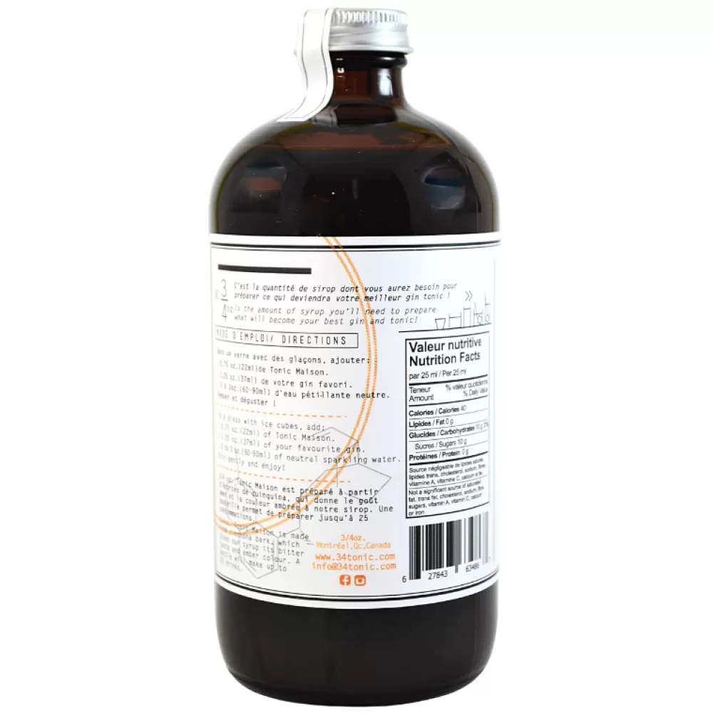 New 3/4 Oz. Maison Tonic Syrup Syrups