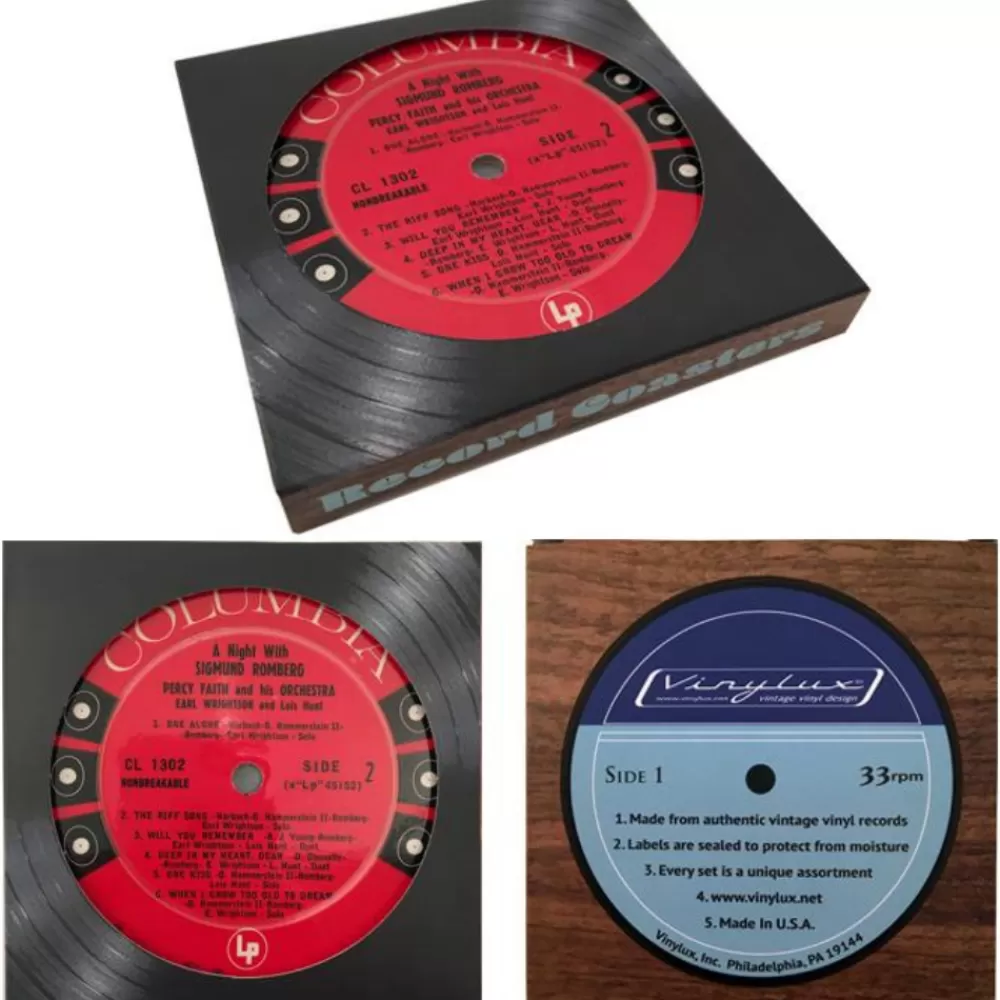recycled_vinyl_record_coasters_2.webp Online Recycled Vinyl Record Coasters Coasters & Trays
