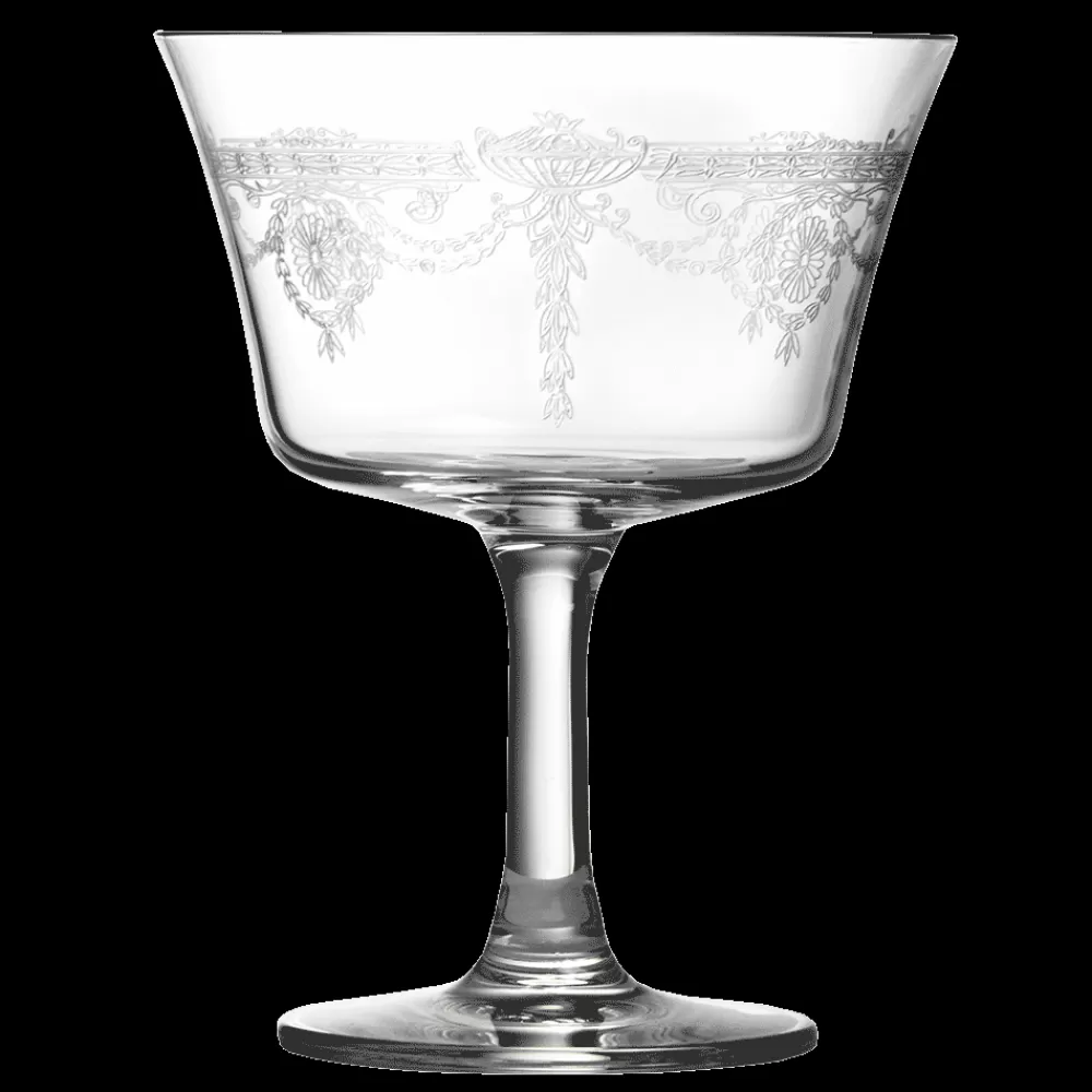 Sale 1890 Retro Fizz Glass Coupes / Nick & Nora