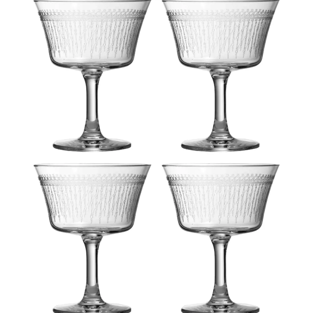 Outlet 1920 Retro Fizz Glass Coupes / Nick & Nora