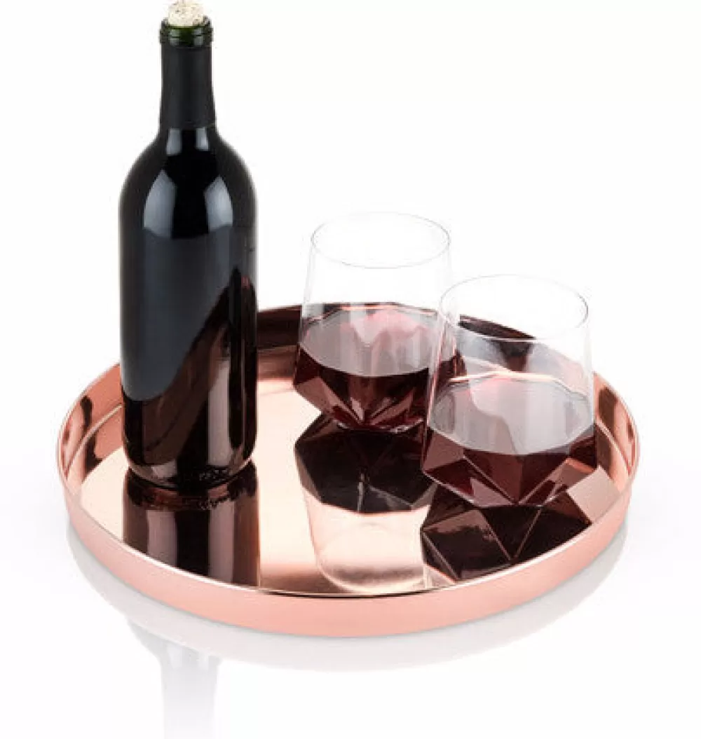 Online Round Copper Tray Coasters & Trays