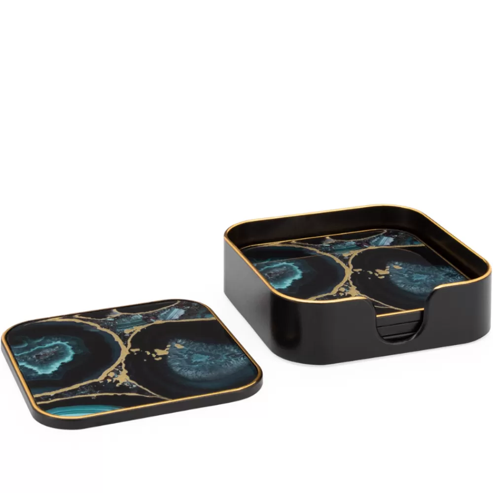 Online Savoy Agate Coasters (Set Of 4) Coasters & Trays