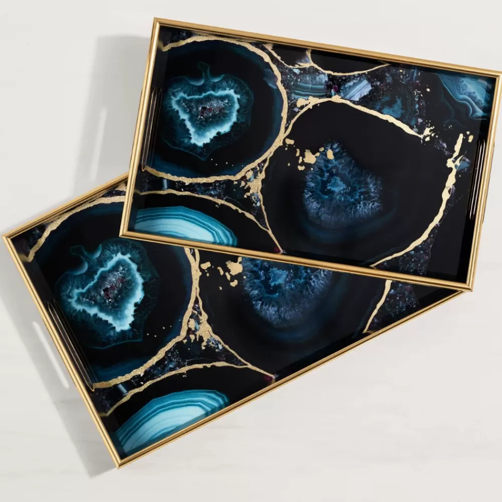 Sale Savoy Agate Tray Coasters & Trays