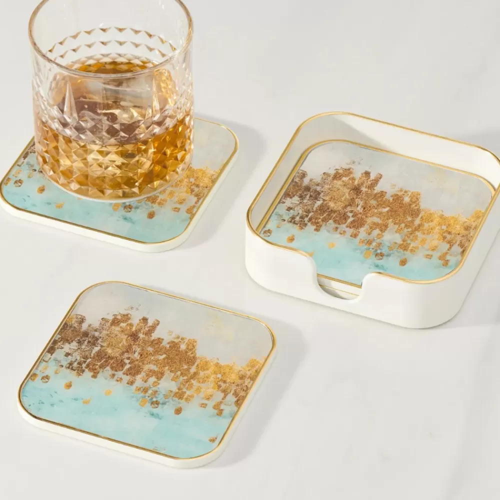 savoy_blue_mirage_coasters_set_of__2.webp Best Savoy Blue Mirage Coasters (Set Of 4) Coasters & Trays