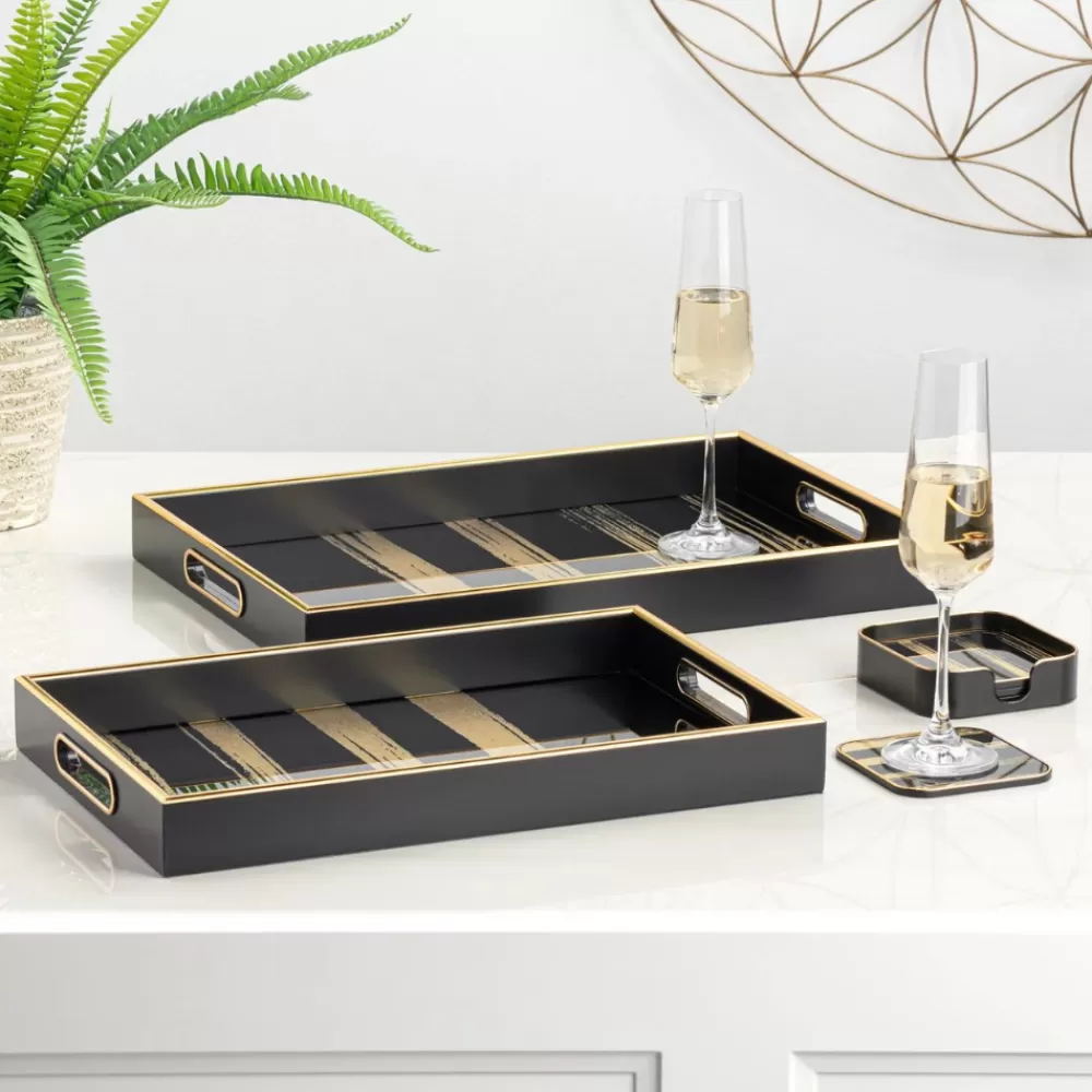 savoy_gold_stripe_tray_3.webp New Savoy Gold Stripe Tray Coasters & Trays