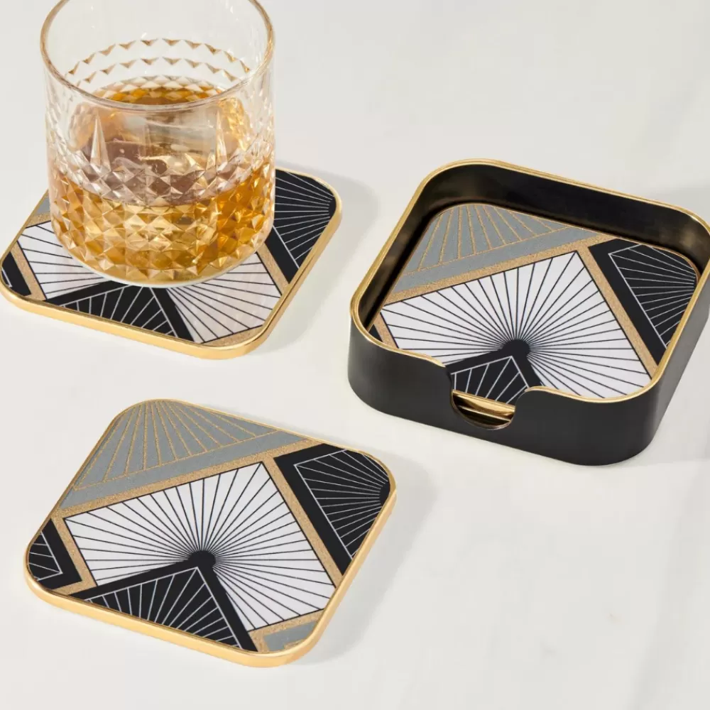 savoy_radiant_tile_coasters_set_of__2.webp Best Sale Savoy Radiant Tile Coasters (Set Of 4) Coasters & Trays