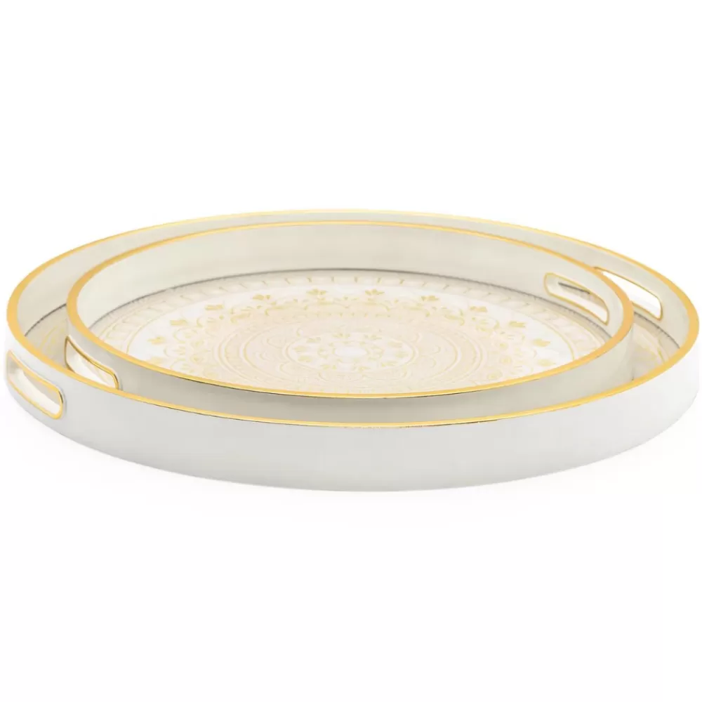 Flash Sale Savoy Round Florence Tray Coasters & Trays