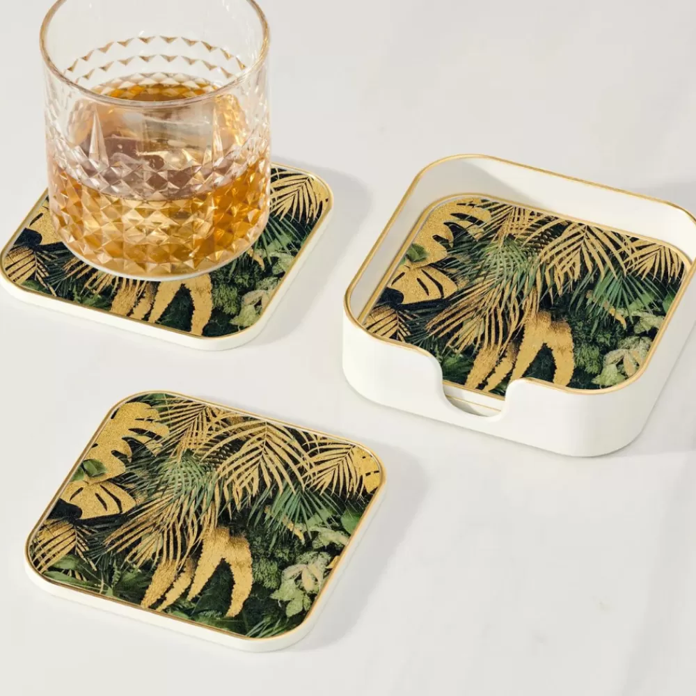 savoy_tropical_leaves_coasters_set_of__2.webp Flash Sale Savoy Tropical Leaves Coasters (Set Of 4) Coasters & Trays