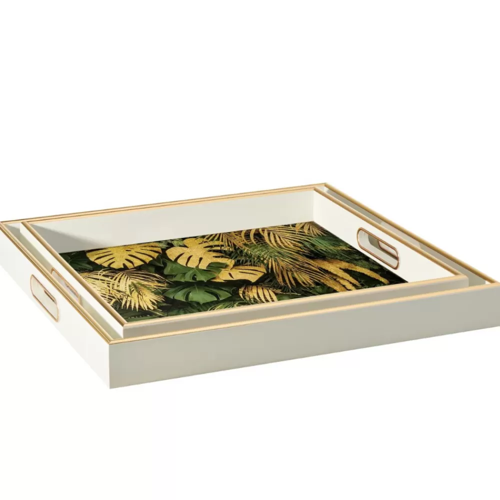 Online Savoy Tropical Leaves Tray Coasters & Trays