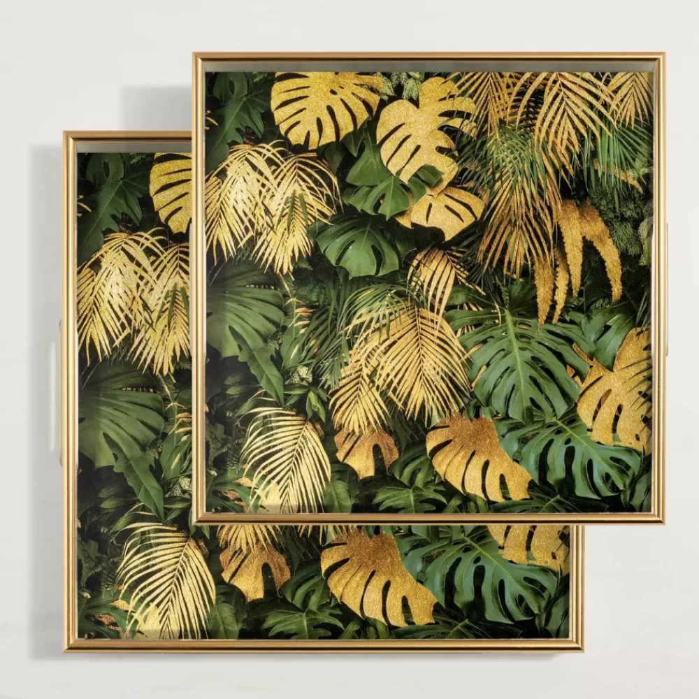 Online Savoy Tropical Leaves Tray Coasters & Trays