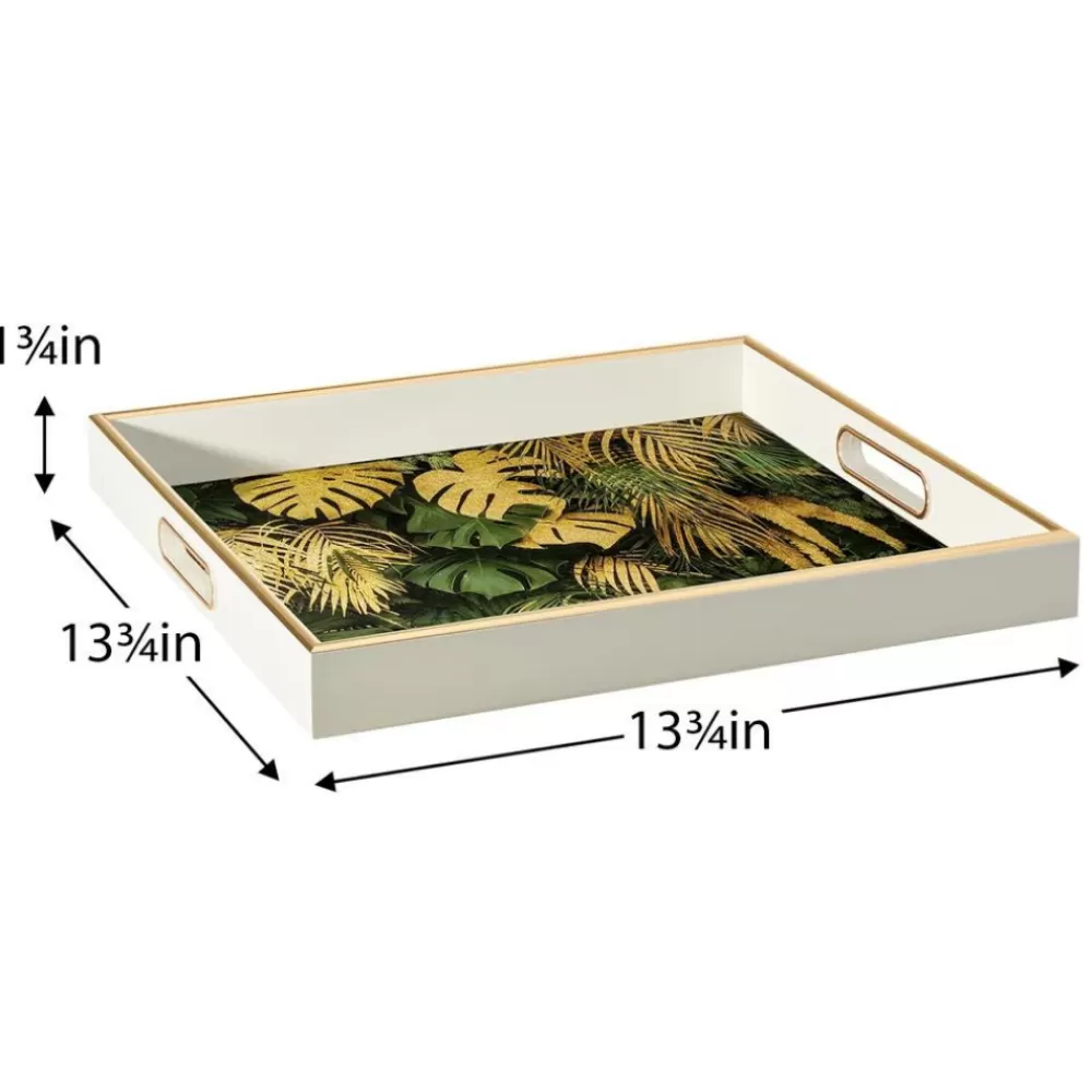 savoy_tropical_leaves_tray_2.webp Online Savoy Tropical Leaves Tray Coasters & Trays