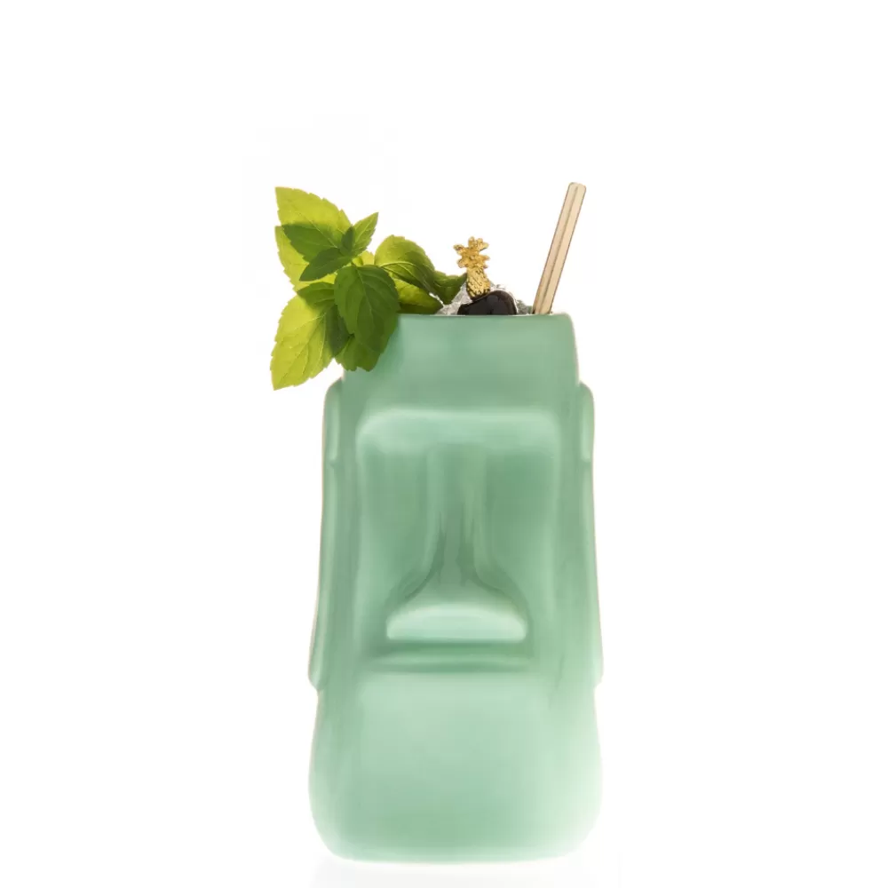 Best Sale Seafoam Green Easter Island Tiki Mug Potion House Bar Tools