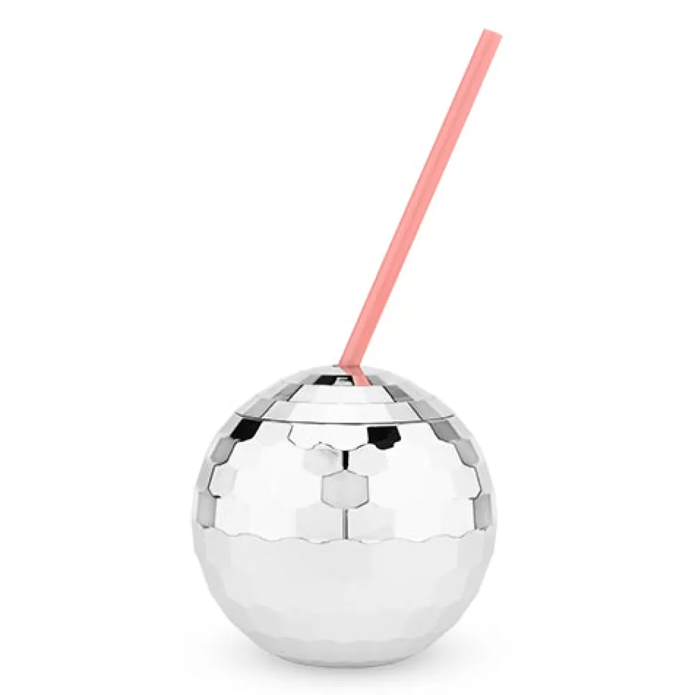 Clearance Silver Disco Ball Tumbler Tiki Mugs