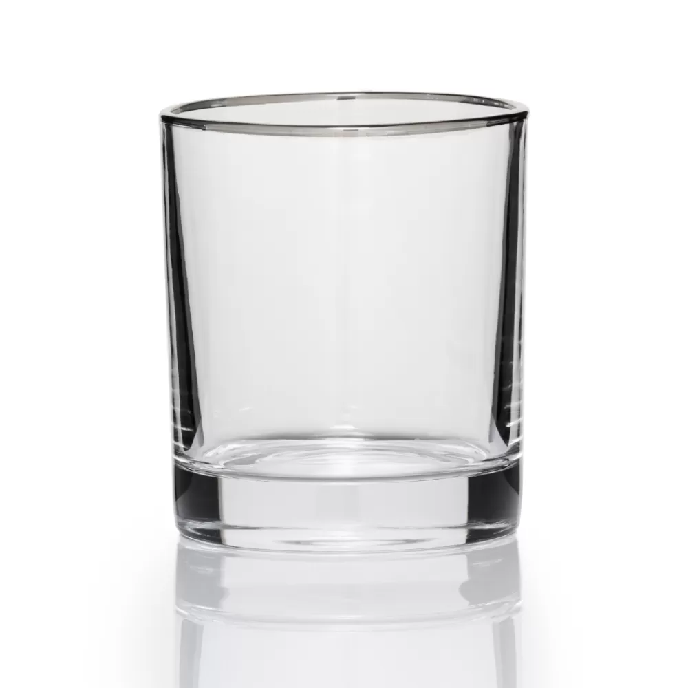 Online Simple Silver Rim Tumbler Tumblers